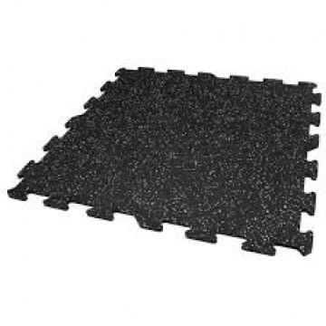 BS-2007-12LIT Laminated Interlocking Rubber Tile - 500mm x 500mm x 12mm thick Blue Sparkle