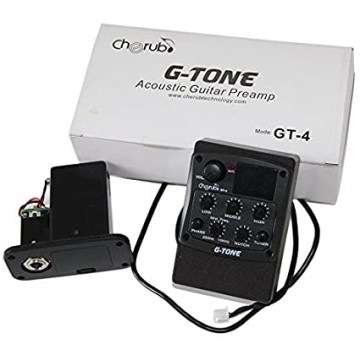 GT-4 Acoustic Guitar Preamp w/ Tuner Guitar Pickup