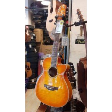 TRV34EQ/OS TM Top, Maple P/U Acoustic Guitar w/bag