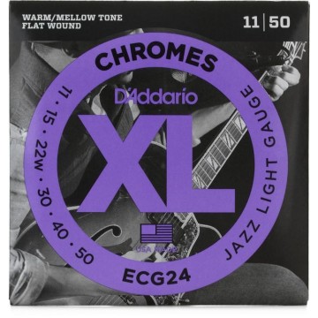 ECG24 Flat Wound Warm/Mellow Jazz Light 11-50 Electric Guitar String