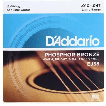 EJ38 Phosphor Bronze Light 10-47 Acoustic Guitar String