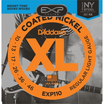 EXP110 Coated Nickel Plated Steel Regular Light 10-46 Electric Guitar String