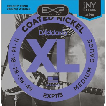 EXP115 Coated Nickel Plated Steel Blues/Jass Rock 11-49 Electric Guitar String