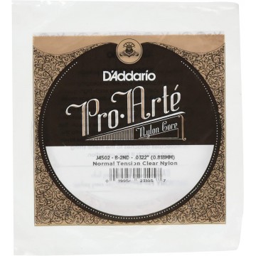 J4502 B-2nd 0.0322" Loose Classical Guitar String