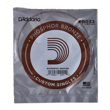 PB032 Phosphor Bronze 0.81mm Loose Acoustic Guitar String