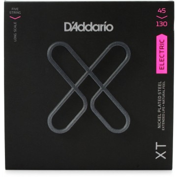 XTB45130 XT Nickel 45-130 5-string Long Scale Bass Guitar String