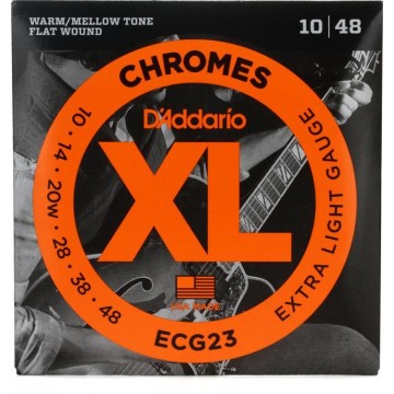 ECG23 Flat Wound Warm/Mellow Extra Light 10-48 Electric Guitar String